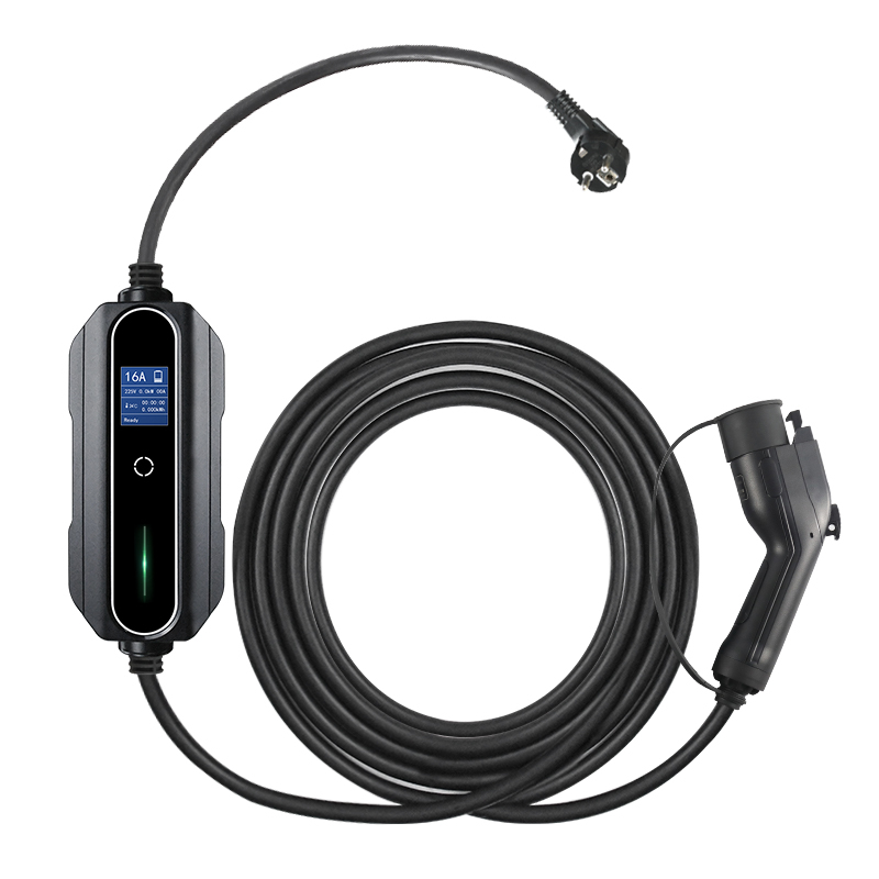 Mode2-Type1 Portable LCD Screen EV Charger