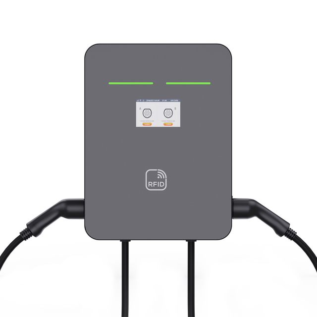 Wallbox EV Charger Type2 2*11KW EV Wall Mounted Charger