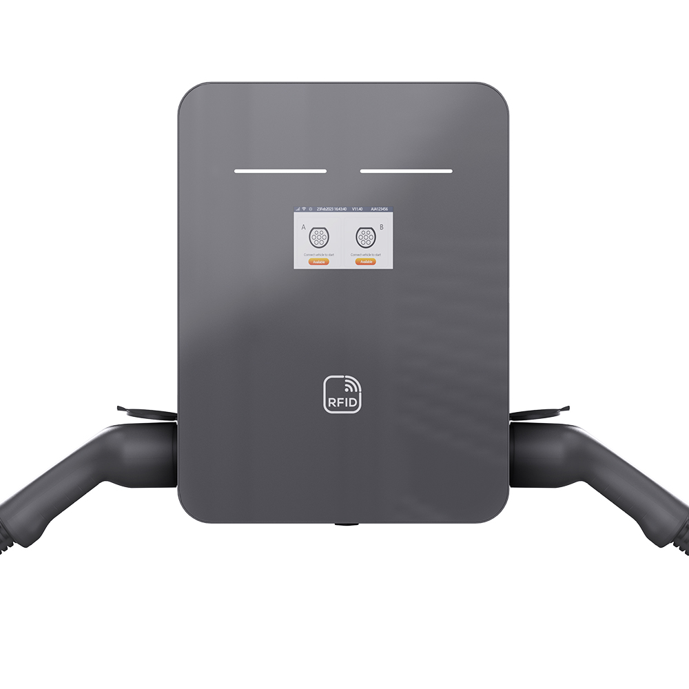  Wallbox EV Charger Type2 socket 2*11KW for home and commercial 