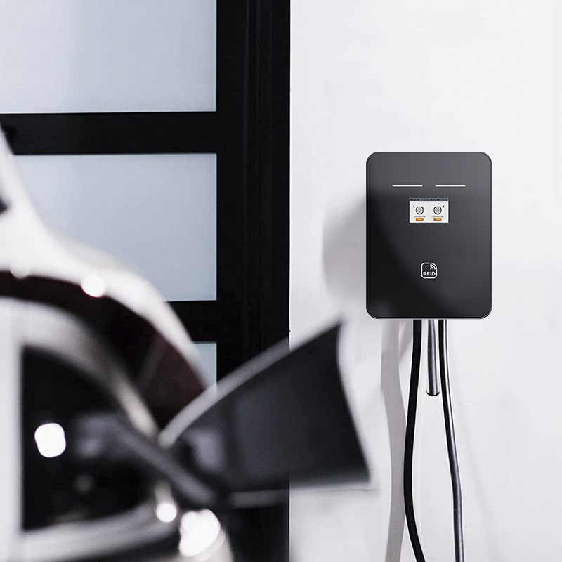Chinese Supply Wall Mounted Ev Charger Station 2*7KW/11KW/22KW