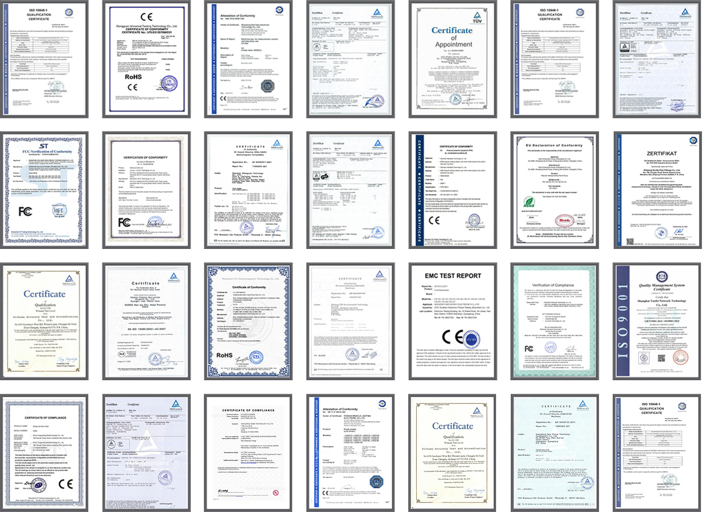 Certificates