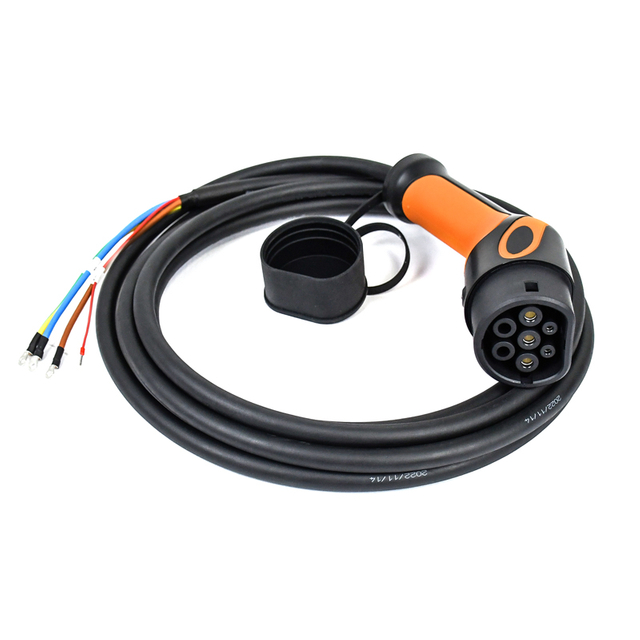 Type2 female Plug AC ev charging Plug 7kw 32A with 5m cable