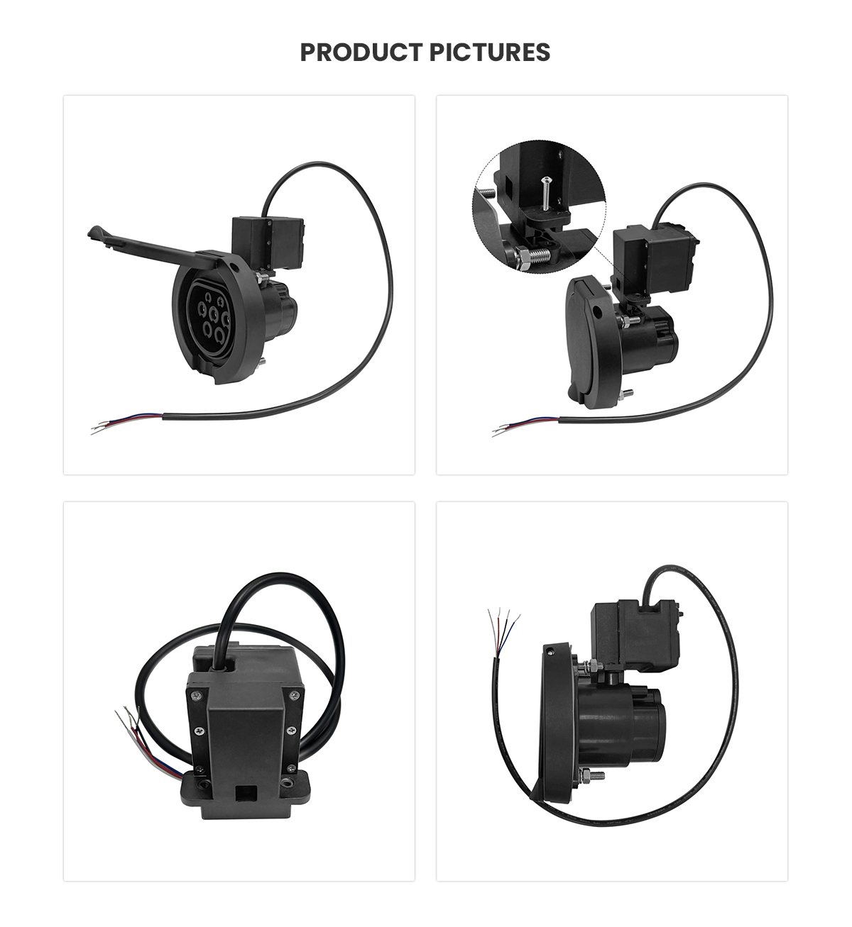 Type2 32A 250V female Socket for Charging Station