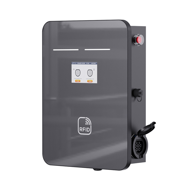  Wallbox EV Charger Type2 socket 2*11KW for home and commercial 