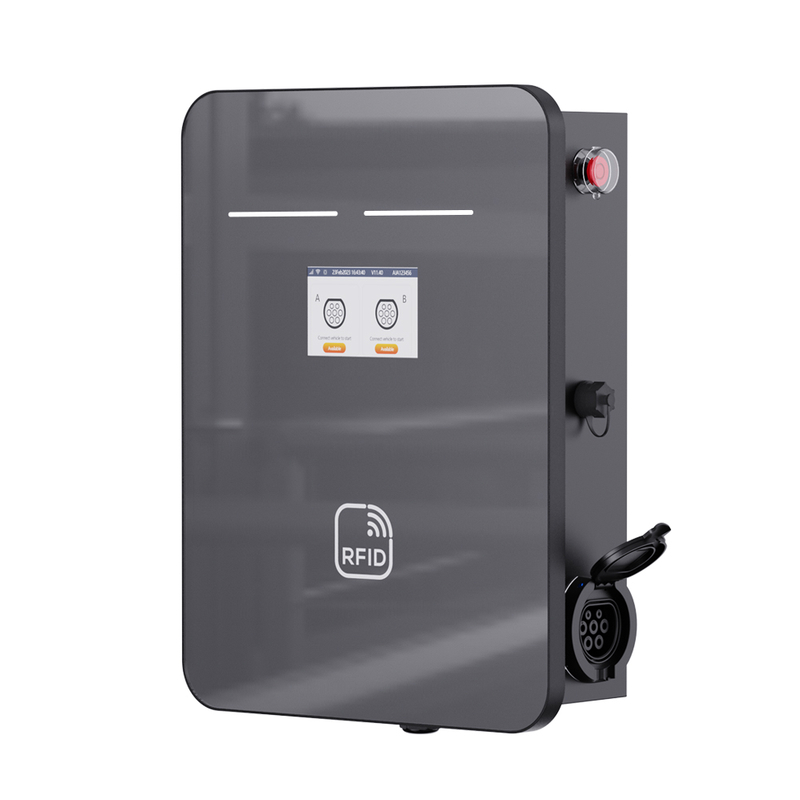OCPP1.6 Type2 2*7kw/11kw/22kw ev wallbox Charging Socket Station