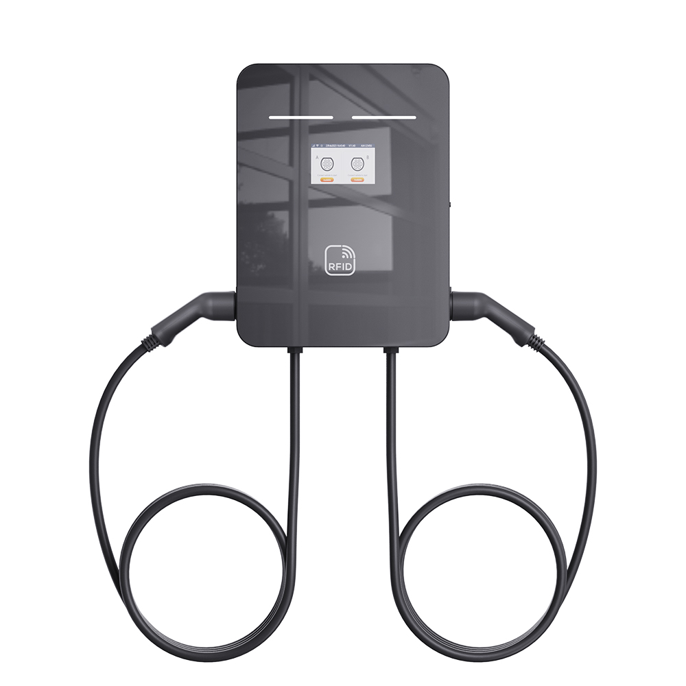 OCPP1.6 Type2 2*7kw/11kw/22kw wallbox ev charger