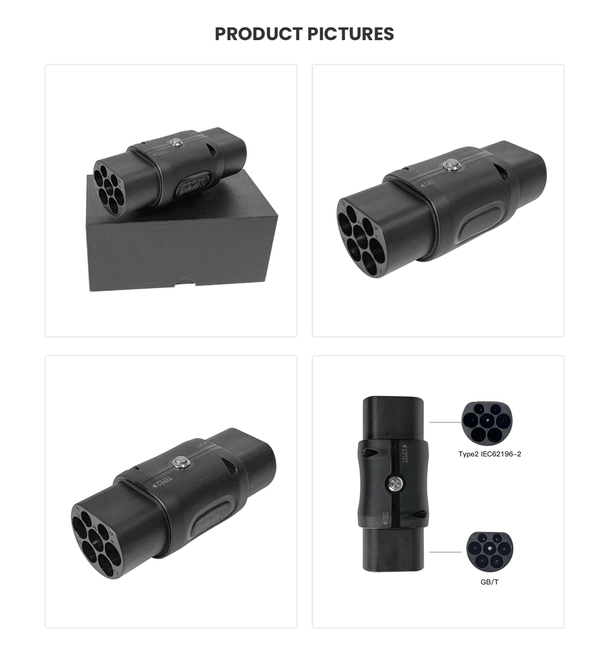AC EV Connector 32A 250V Type2 to GB/T Adapter 