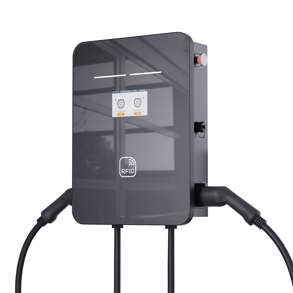 OCPP1.6 Type2 2*7kw/11kw/22kw wallbox ev charger