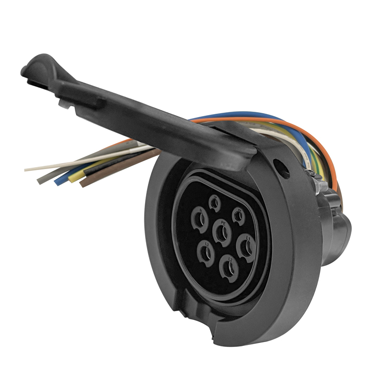 Type2 32A 480V Outlet Socket Charging Station Side 